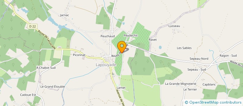 localisation de l'entreprise LES AMIS DE LA POSSIBLERIE  LAPOUYADE