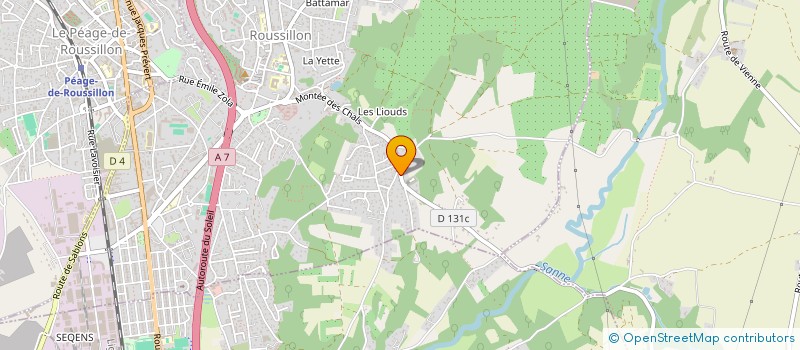 localisation de l'entreprise LES AMIS DE LA POTERIE DES CHALS  ROUSSILLON