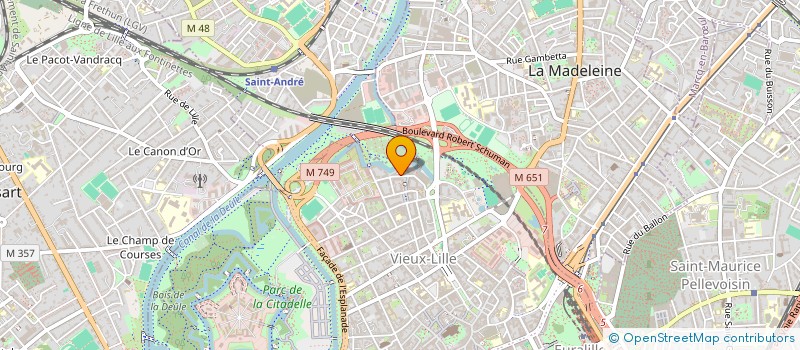 localisation de l'entreprise LES AMIS DE LA POTERNE à LILLE