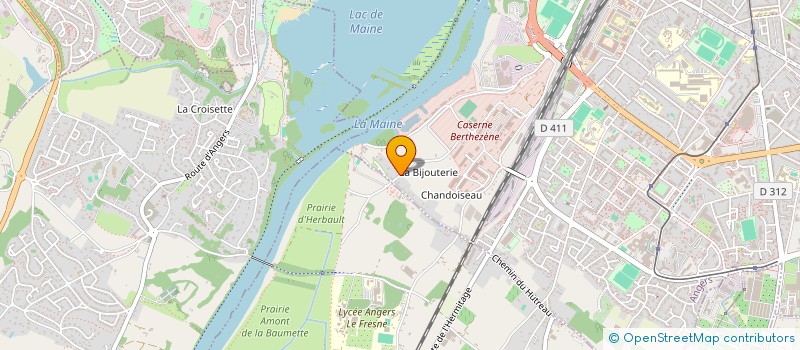 localisation de l'entreprise LES AMIS DE LA QUINTE à ANGERS