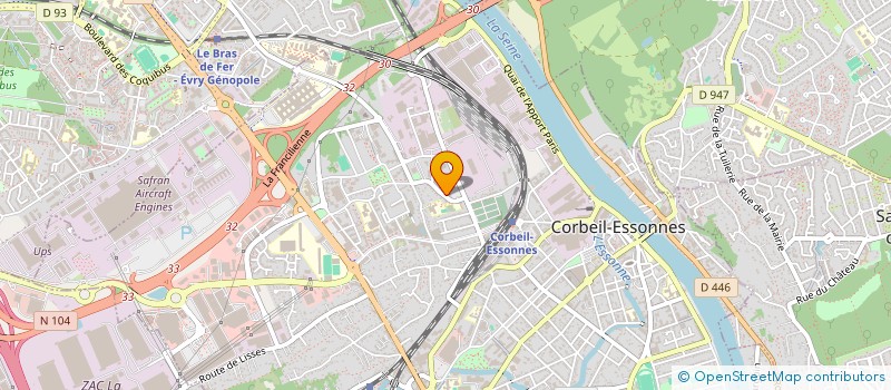 localisation de l'entreprise LES AMIS DE LA RDC - OBJECTIFS21  CORBEIL-ESSONNES
