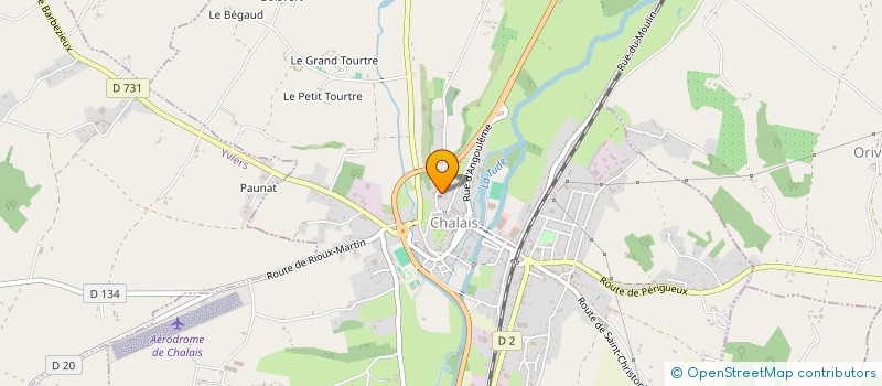 localisation de l'entreprise LES AMIS DE LA RESIDENCE TALLEYRAND à CHALAIS
