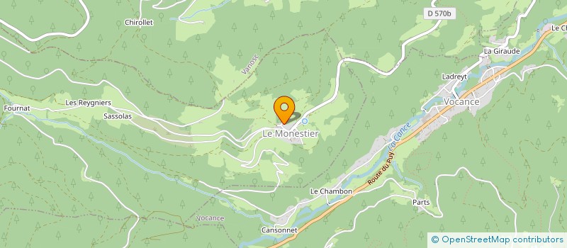 localisation de l'entreprise LES AMIS DE LA RIVOIRE  VANOSC