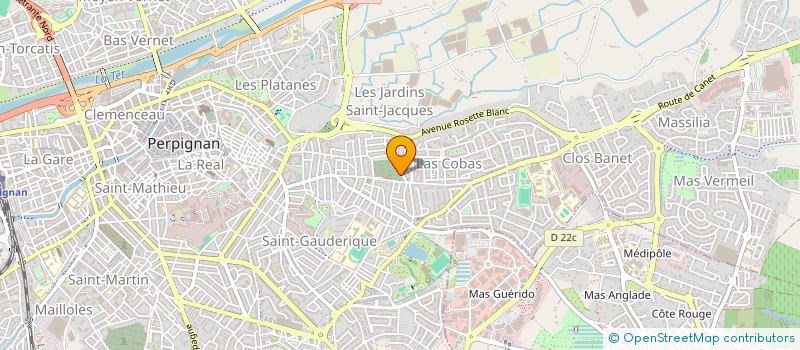 localisation de l'entreprise LES AMIS DE LA ROSE CATALANE à PERPIGNAN