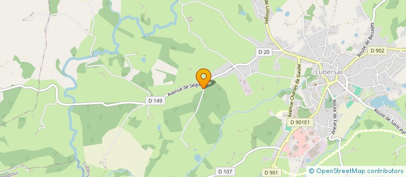 localisation de l'entreprise LES AMIS DE LA ROUTE  LUBERSAC