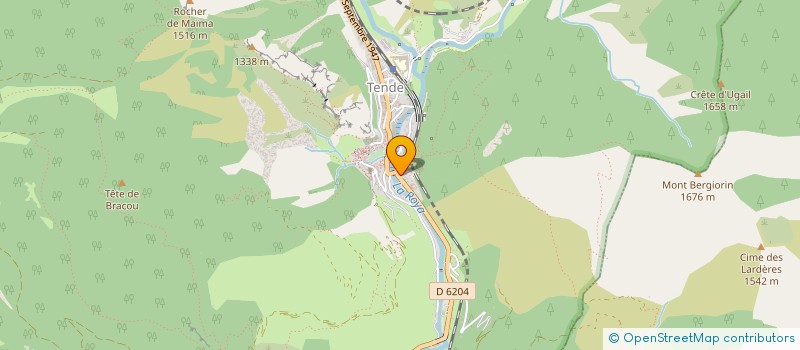 localisation de l'entreprise LES AMIS DE LA ROUTE ROYALE  TENDE