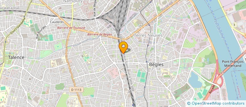 localisation de l'entreprise LES AMIS DE LA RUE 33 à BEGLES