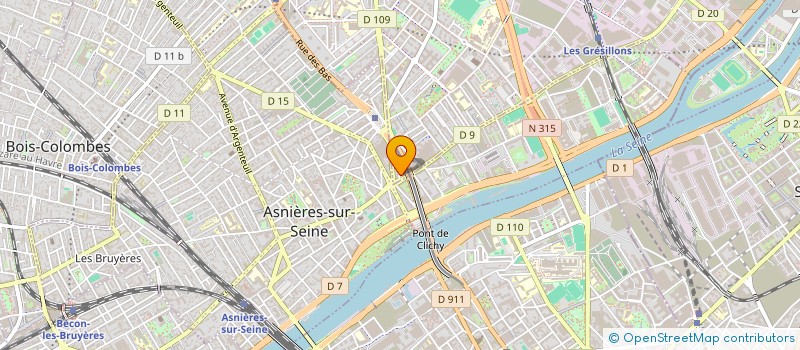 localisation de l'entreprise LES AMIS DE LA RUE DU CLOS à GENNEVILLIERS