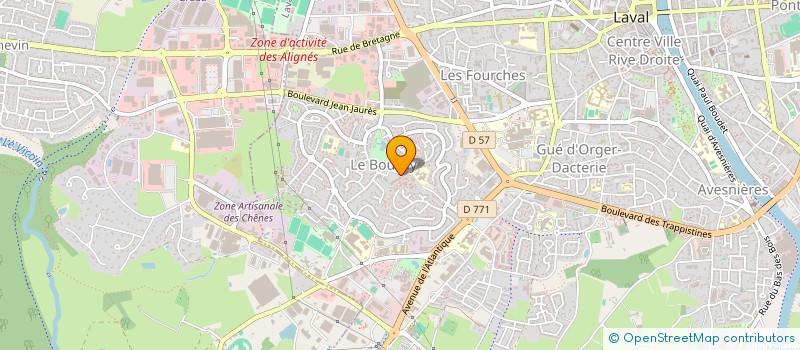 localisation de l'entreprise LES AMIS DE LA SANTE DE LA MAYENNE à LAVAL