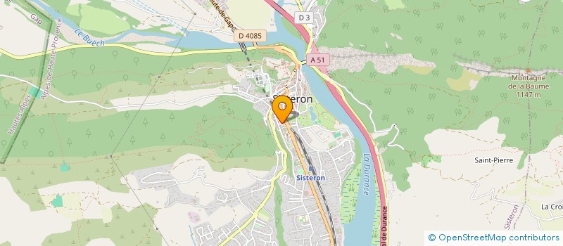 localisation de l'entreprise LES AMIS DE LA SANTE DES ALPES DE HAUTE PROVENCE à SISTERON