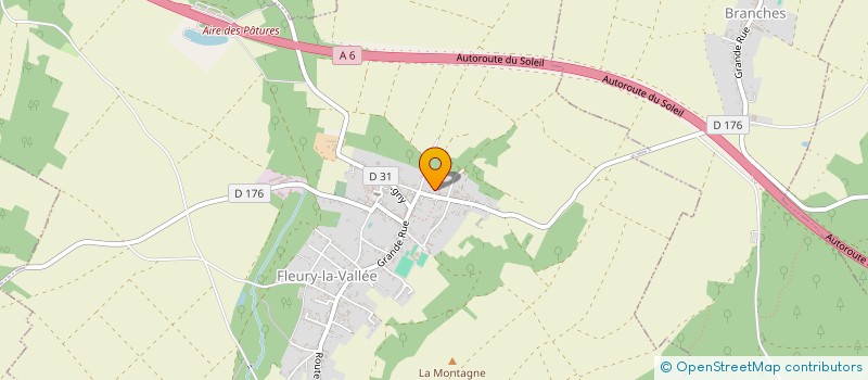 localisation de l'entreprise LES AMIS DE LA SAULEE à FLEURY-LA-VALLEE