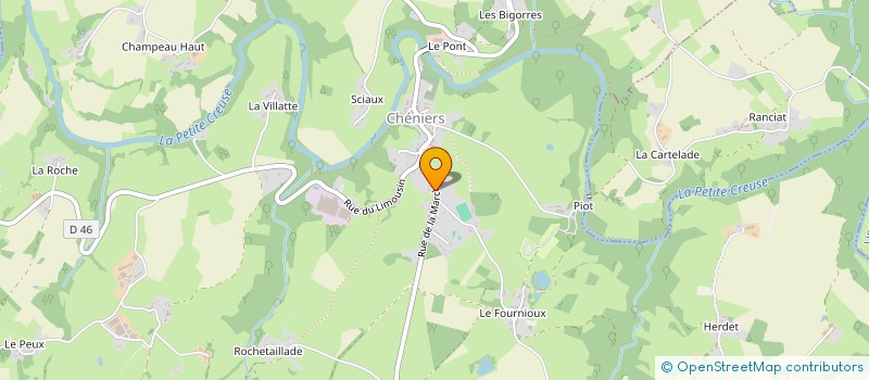 localisation de l'entreprise LES AMIS DE LA SCI ASSOCIATIVE DE BRIDIERS ( ASCIAB) à CHENIERS
