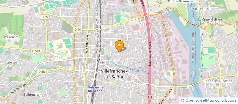 localisation de l'entreprise LES AMIS DE LA SOCIETE POPULAIRE à VILLEFRANCHE-SUR-SAONE