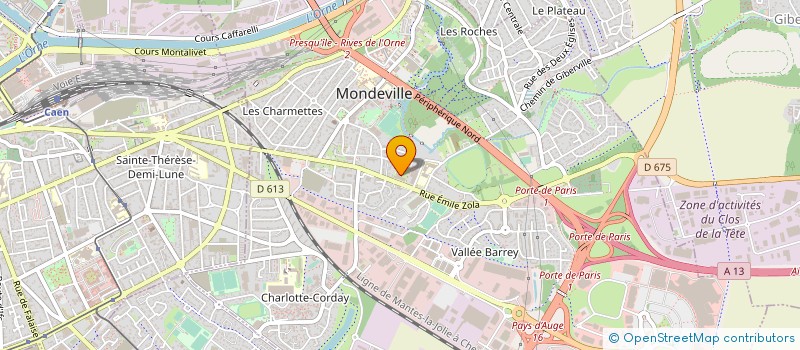 localisation de l'entreprise LES AMIS DE LA SOURCE DE MONDEVILLE à MONDEVILLE