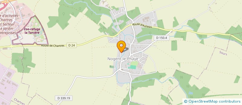 localisation de l'entreprise LES AMIS DE LA TANIERE à NOGENT-LE-PHAYE