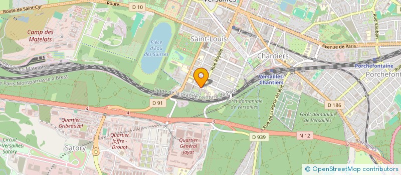 localisation de l'entreprise LES AMIS DE LA TELEVISION à VERSAILLES