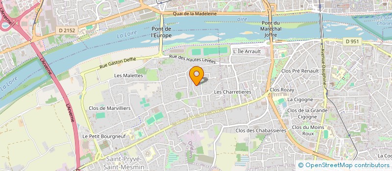 localisation de l'entreprise LES AMIS DE LA TERRE ROUGE à SAINT-PRYVE-SAINT-MESMIN