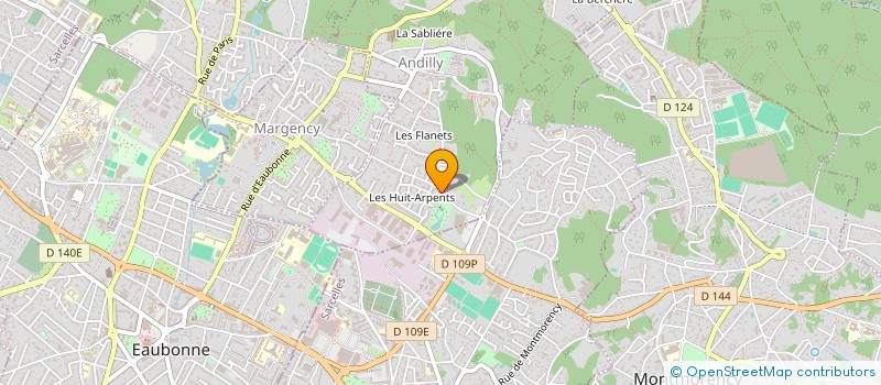 localisation de l'entreprise LES AMIS DE LA TERRE VAL D OISE  ANDILLY