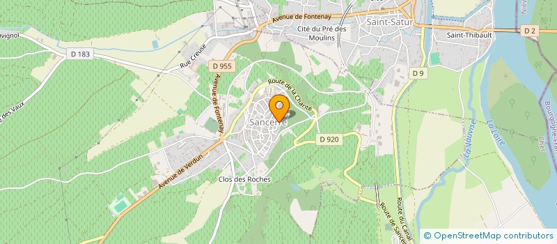 localisation de l'entreprise LES AMIS DE LA TOUR DES FIEFS  SANCERRE