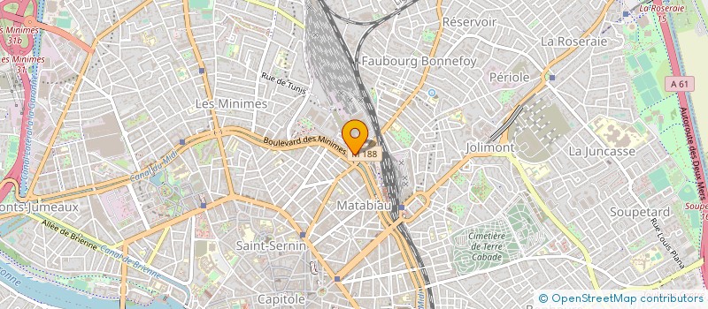 localisation de l'entreprise LES AMIS DE LA TOUR MATABIAU à TOULOUSE