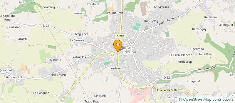 localisation de l'entreprise LES AMIS DE LA TRINITE  PLOUHA