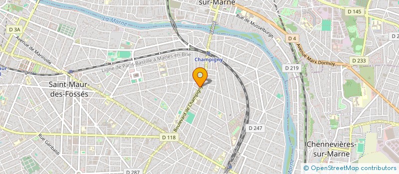 localisation de l'entreprise LES AMIS DE LA VARENNE à ST MAUR DES FOSSES