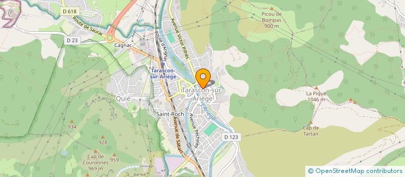 localisation de l'entreprise LES AMIS DE LA VIEILLE VILLE à TARASCON-SUR-ARIEGE