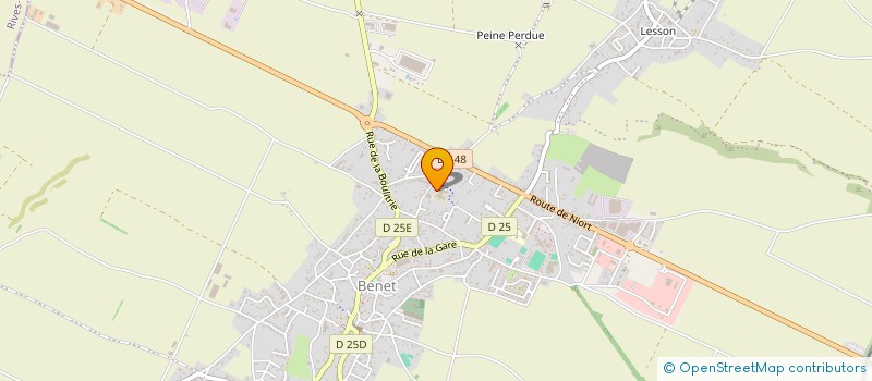 localisation de l'entreprise LES AMIS DE LA VILLA BENETO  BENET