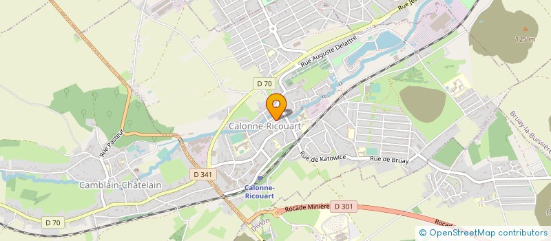 localisation de l'entreprise LES AMIS DE LA VOLIERE  CALONNE-RICOUART