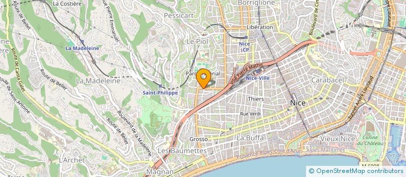 localisation de l'entreprise LES AMIS DE LACASSAGNE  NICE