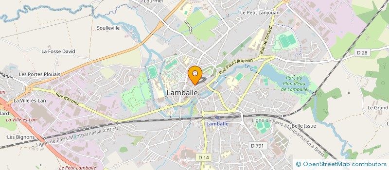 localisation de l'entreprise LES AMIS DE LAMBALLE ET DU PENTHIEVRE  LAMBALLE-ARMOR