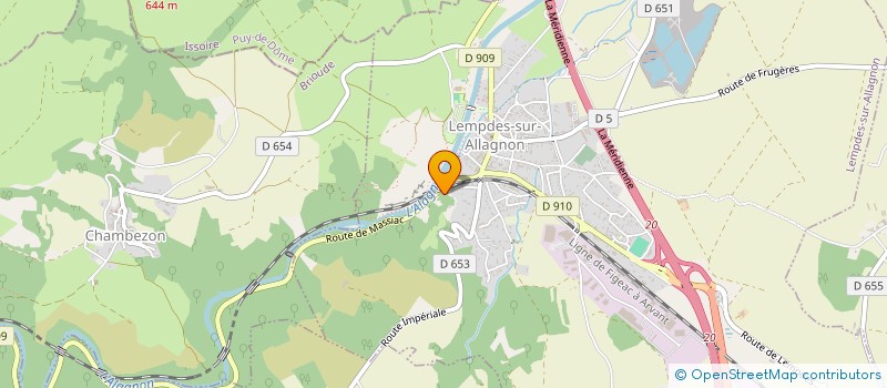 localisation de l'entreprise LES AMIS DE LEOTOING  LEOTOING