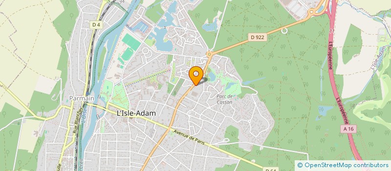localisation de l'entreprise LES AMIS DE LILY à L'ISLE-ADAM