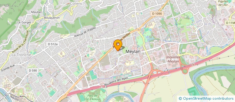 localisation de l'entreprise LES AMIS DE LIRE ET ECRIRE (L.A.L.E.) à MEYLAN