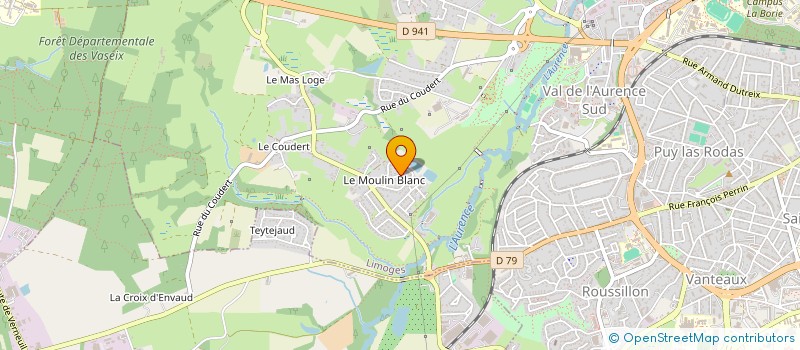localisation de l'entreprise LES AMIS DE LOUISE à LIMOGES
