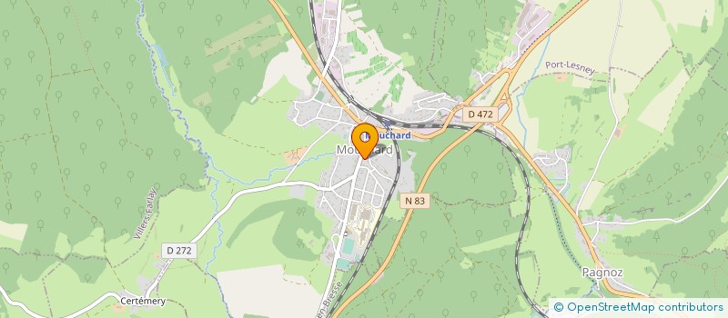 localisation de l'entreprise LES AMIS DE MADAME RUFFIAUD  MOUCHARD