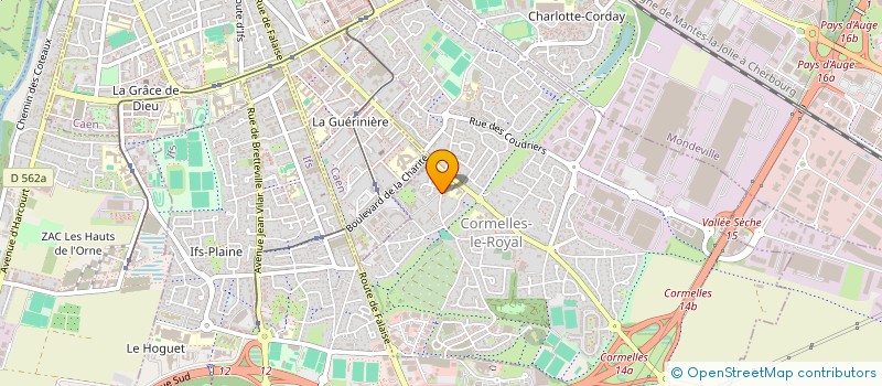 localisation de l'entreprise LES AMIS DE MADELEINE LAMY  CORMELLES-LE-ROYAL