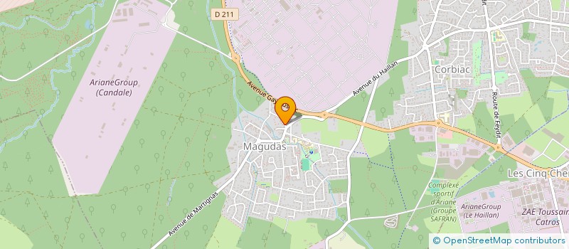 localisation de l'entreprise LES AMIS DE MAGUDAS à SAINT-MEDARD-EN-JALLES