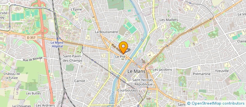 localisation de l'entreprise LES AMIS DE MAINE DECOUVERTES  LE MANS