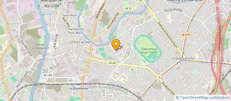 localisation de l'entreprise LES AMIS DE MARCQ'O à MARCQ-EN-BARŒUL