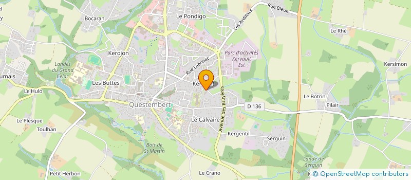 localisation de l'entreprise LES AMIS DE MARIE BALAVENNE à QUESTEMBERT