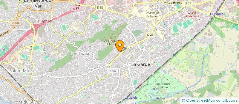 localisation de l'entreprise LES AMIS DE MARIE CURIE à LA GARDE