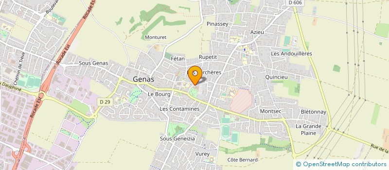 localisation de l'entreprise LES AMIS DE MATHILDE à GENAS
