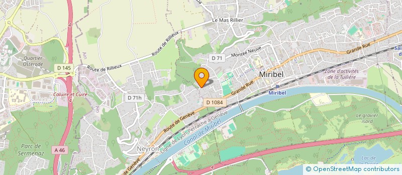 localisation de l'entreprise LES AMIS DE MATHS A MODELER  MIRIBEL
