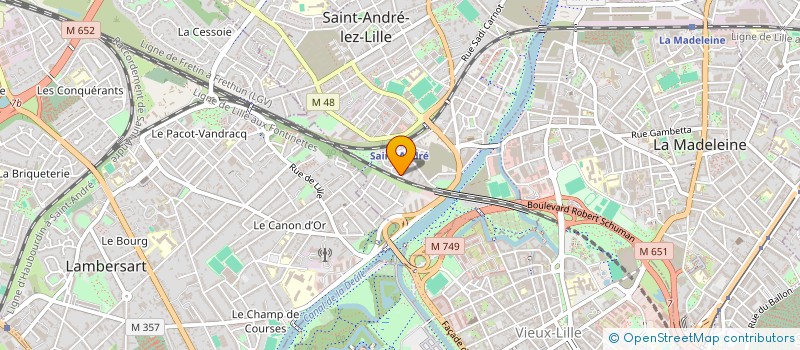 localisation de l'entreprise LES AMIS DE MAURICE RAVEL  SAINT-ANDRE-LEZ-LILLE