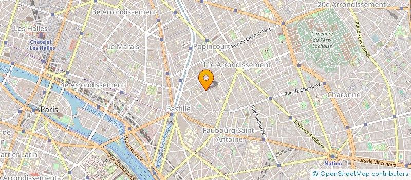 localisation de l'entreprise LES AMIS DE MAURICE ZUNDEL  PARIS