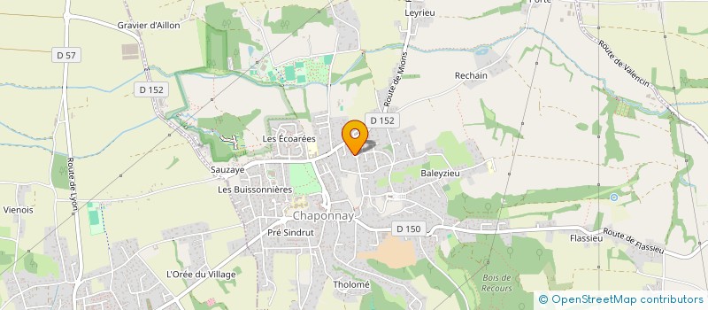 localisation de l'entreprise LES AMIS DE MAX...  CHAPONNAY