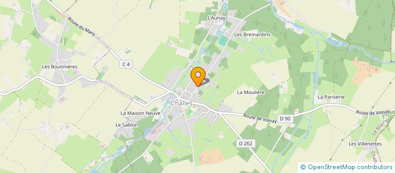 localisation de l'entreprise LES AMIS DE MELOPEE  CHALLES