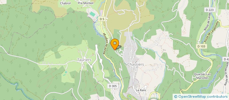 localisation de l'entreprise LES AMIS DE MICHEL  CHASSIERS