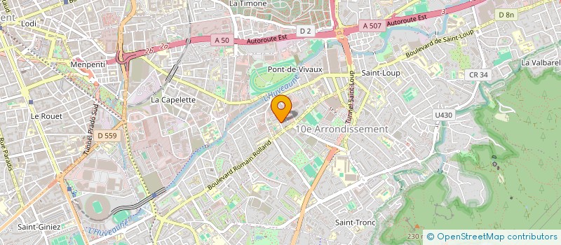 localisation de l'entreprise LES AMIS DE MICHEL ROBERT PENCHAUD à MARSEILLE